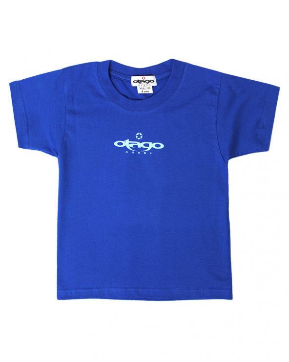 T-shirt Ututu Otago rugby enfant col rond bleu royal