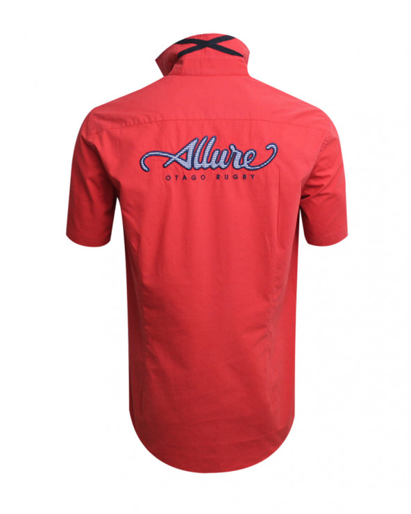 Chemise Allure manches courtes Otago rugby corail homme