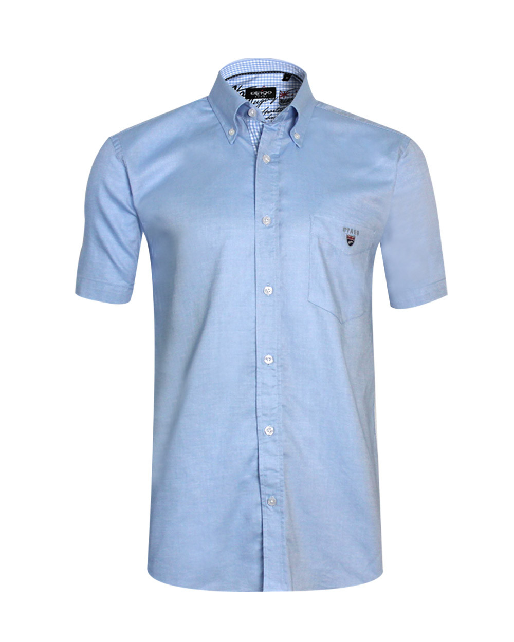 chemise Buenos Aires Oxford Otago manches courtes bleu ciel homme