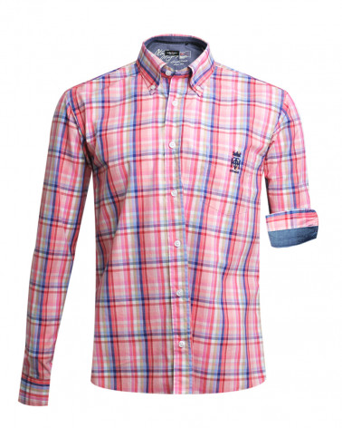 Chemise Toby Otago rugby verte à carreaux pour Homme