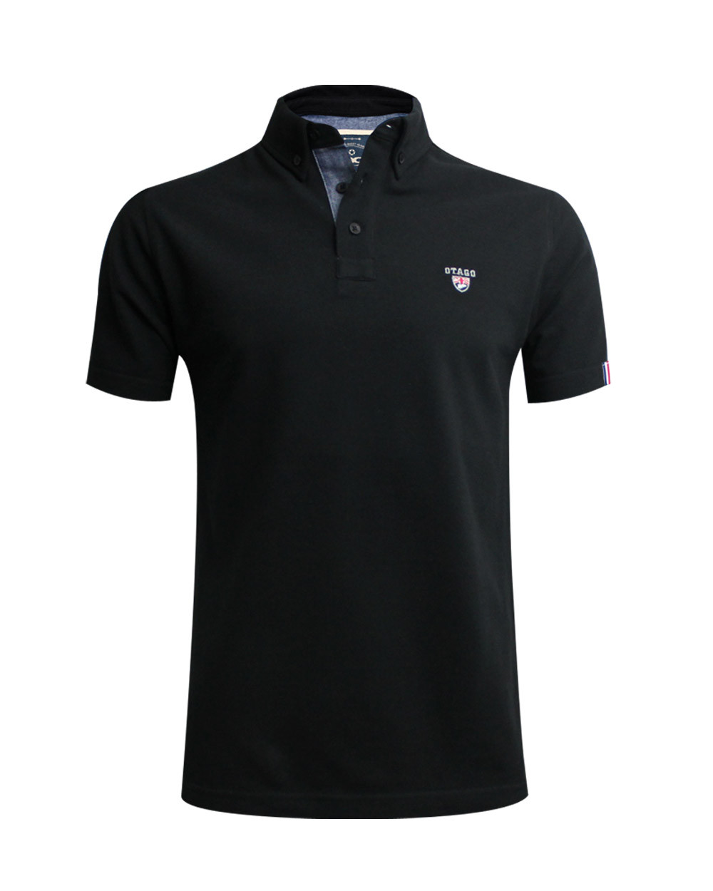 Polo Montlery Otago manches courtes noir homme