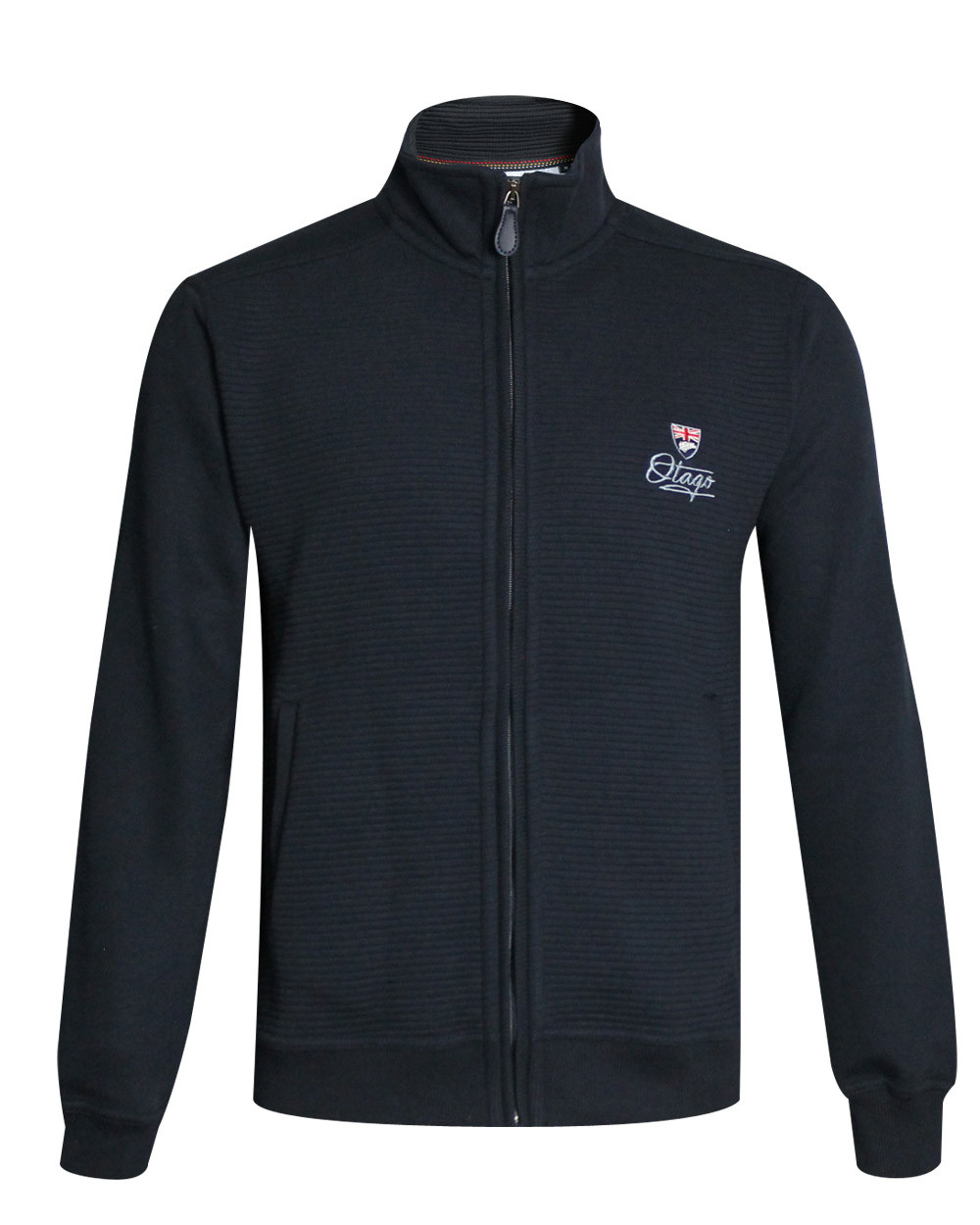 Sweat zip Milton Otago homme bleu marine