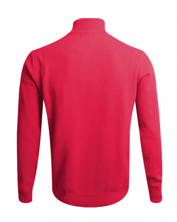 Dos du Pull Buenos Aires col zip Otago rouge pour homme