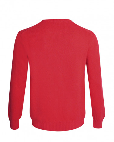 Dos du Pull Buenos Aires col rond Otago rouge homme