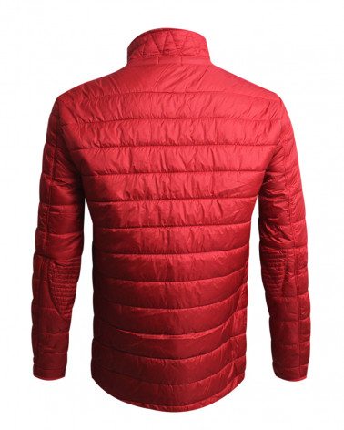 Dos de la doudoune Lion style Otago rouge pour homme