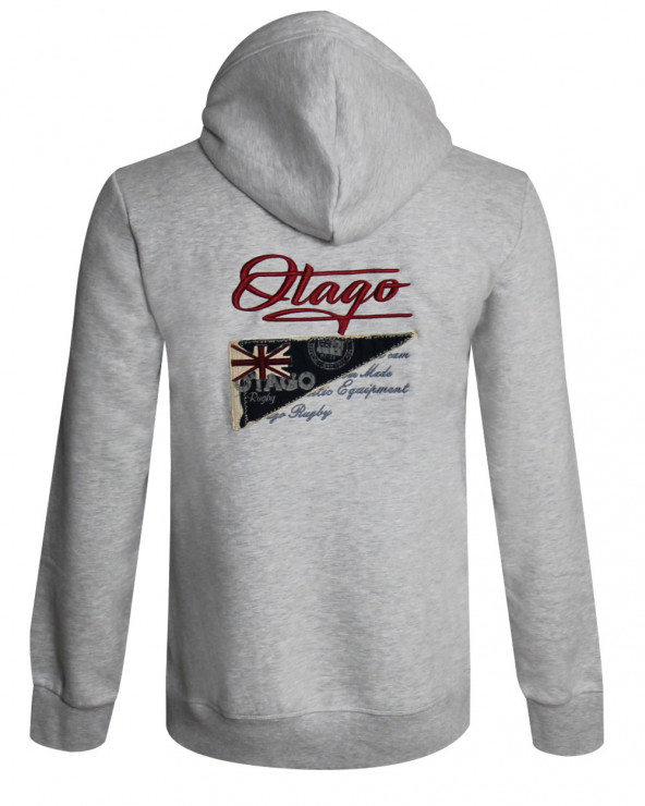 Sweat zip capuche DIVAGO Otago gris clair homme