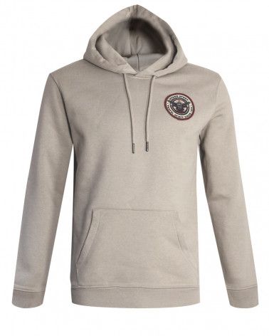 Sweat à capuche FIGHTER Otago rugby beige pour Homme