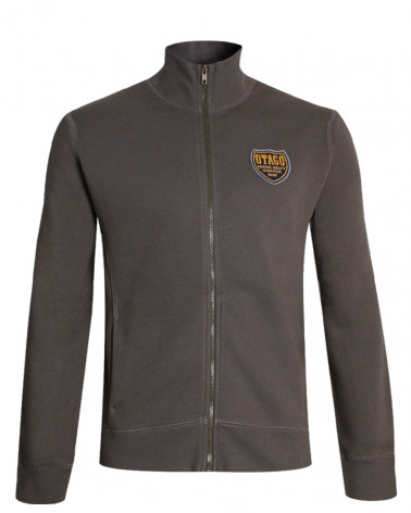 Sweat zip Imbre Otago marron Homme