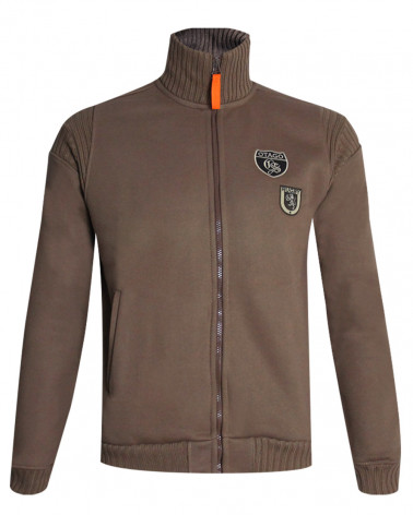 Sweat zip ESTORIL Otago taupe homme