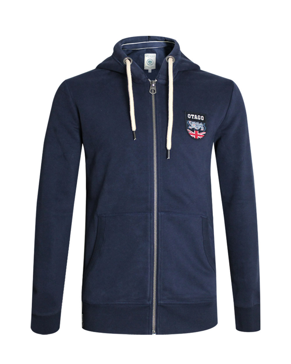 Sweat zip capuche Miami Otago rugby Homme bleu marine