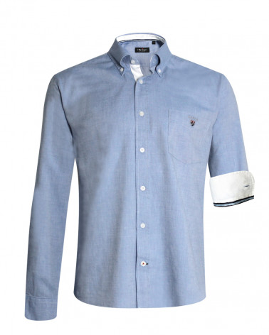 Chemise Buenos aires Oxford otago rugby bleu ciel homme