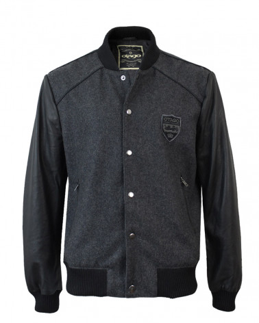 Veste cuir Otago noir pour homme