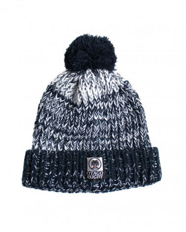 Bonnet à Pompon 544 Otago rugby bleu marine avec revers