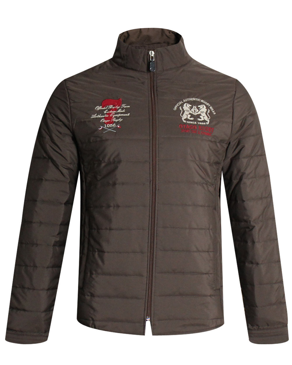 Veste doudoune Delko Otago rugby marron pour homme