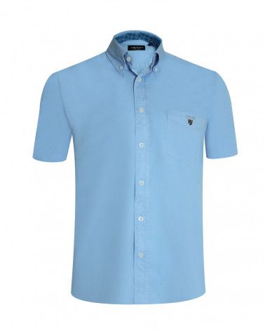 Chemise Buenos Aires Otago manches courtes bleu ocean homme