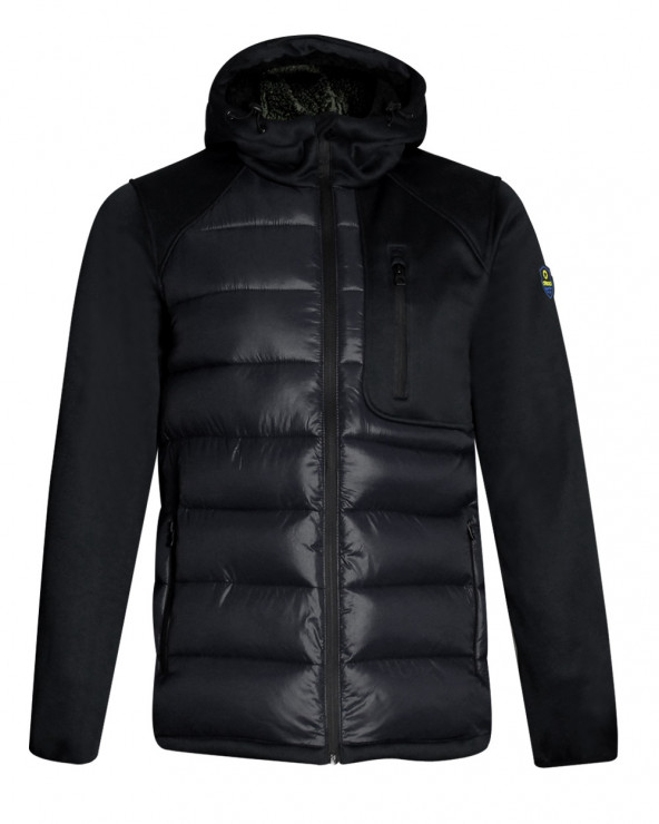 Parka zip capuche Limelight Otago noire pour homme