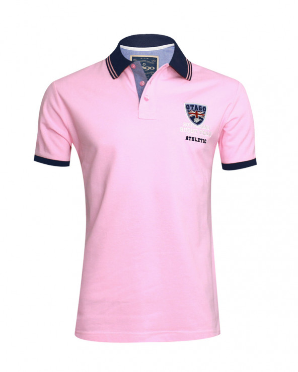 Polo Artax Otago rugby rose manches courtes homme