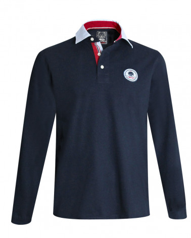 Polo Serioustag Otago bleu marine pour homme