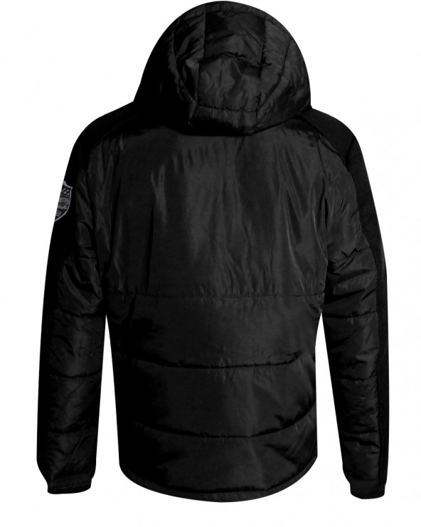 Dos de la parka Rejie zip cap Otago noir pour homme