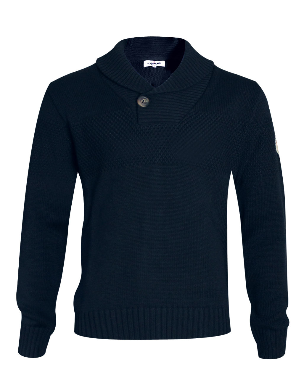 Pull col challe HAARLEM OTAGO Rugby bleu marine pour homme