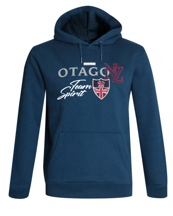 Sweat capuche Sunphil Otago rugby sky blue pour homme