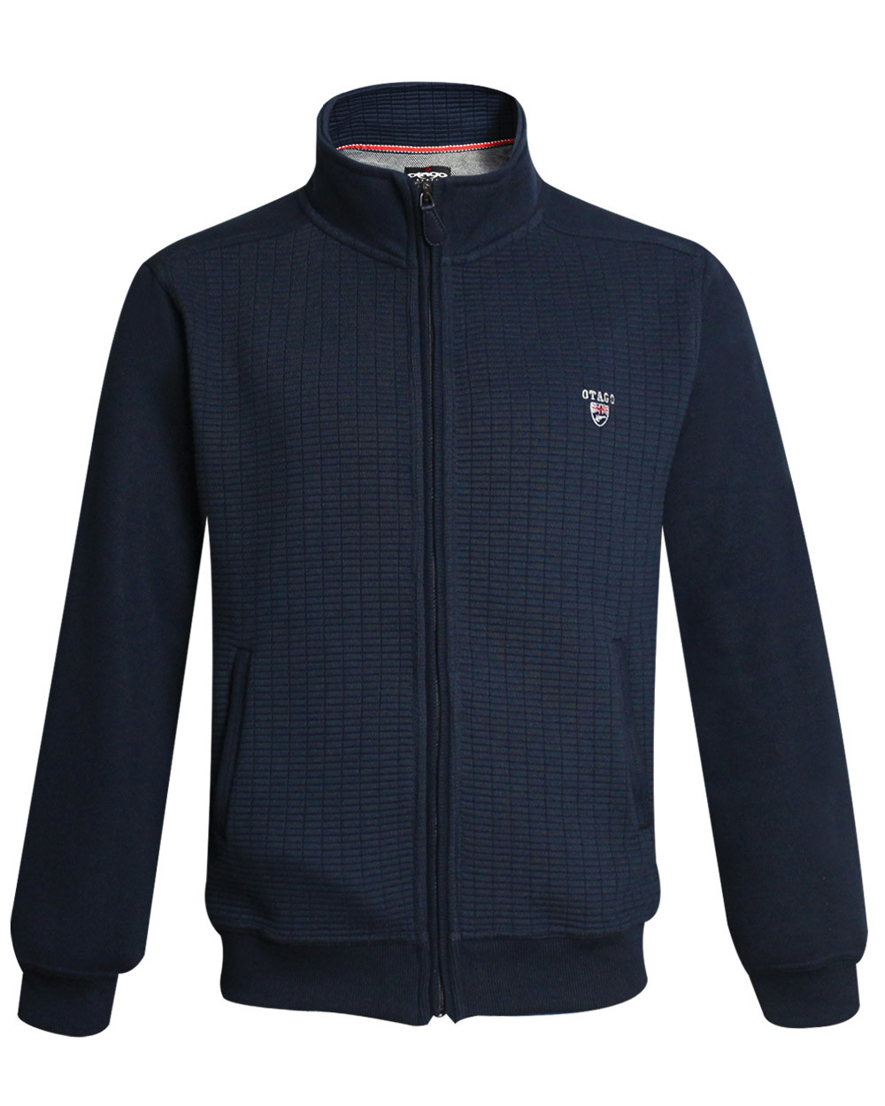 Sweat zip homme 24SW4 Otago rugby bleu marine