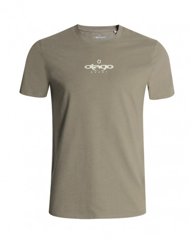 devant du Tee shirt homme Yaka Otago rugby beige driftwood