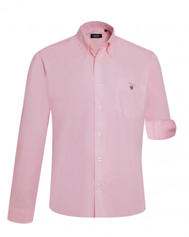 Chemise manches longues homme Buenevy Otago pink jj