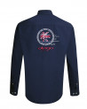 Chemise manches longues Ben bleu marine homme Otago rugby