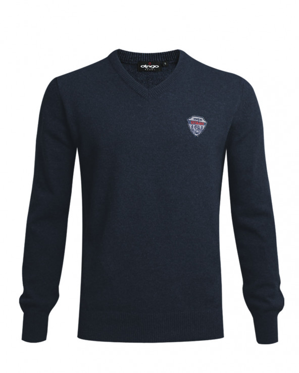 Pull homme FOB col V Otago bleu marine