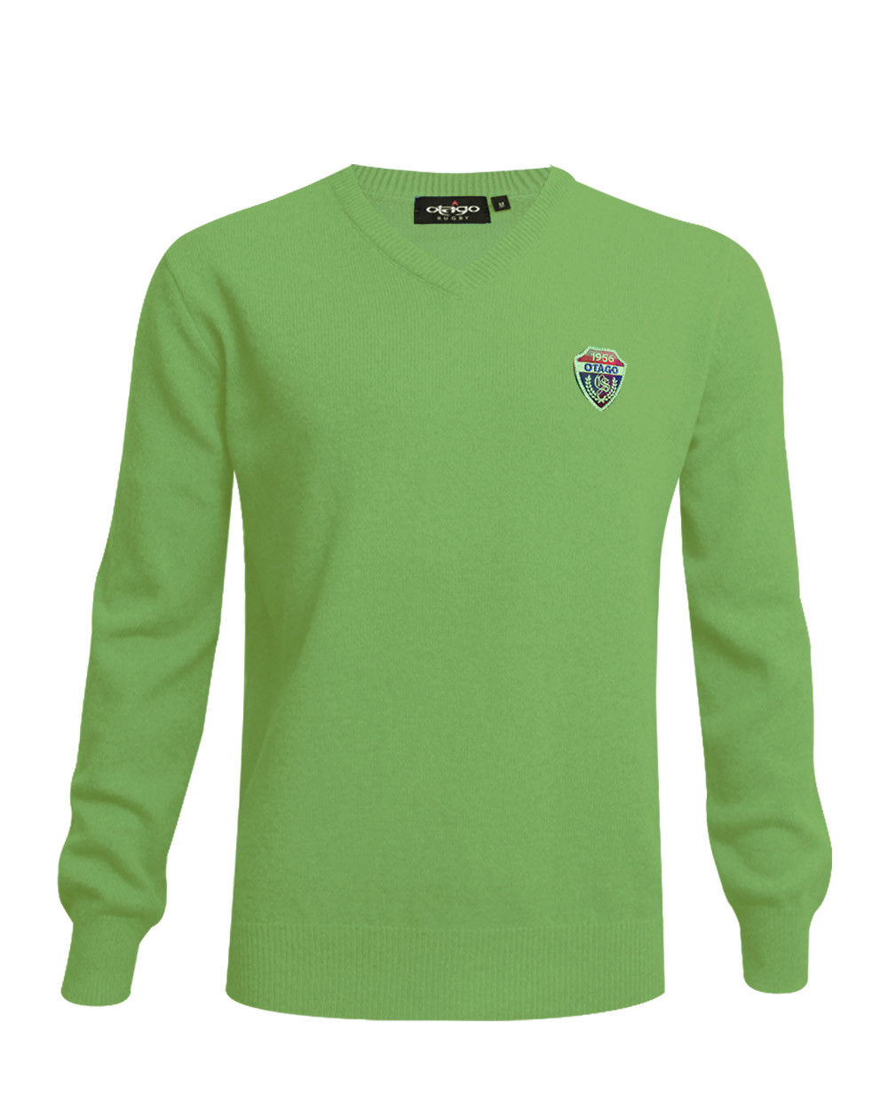 Pull homme FOB col V Otago vert clair