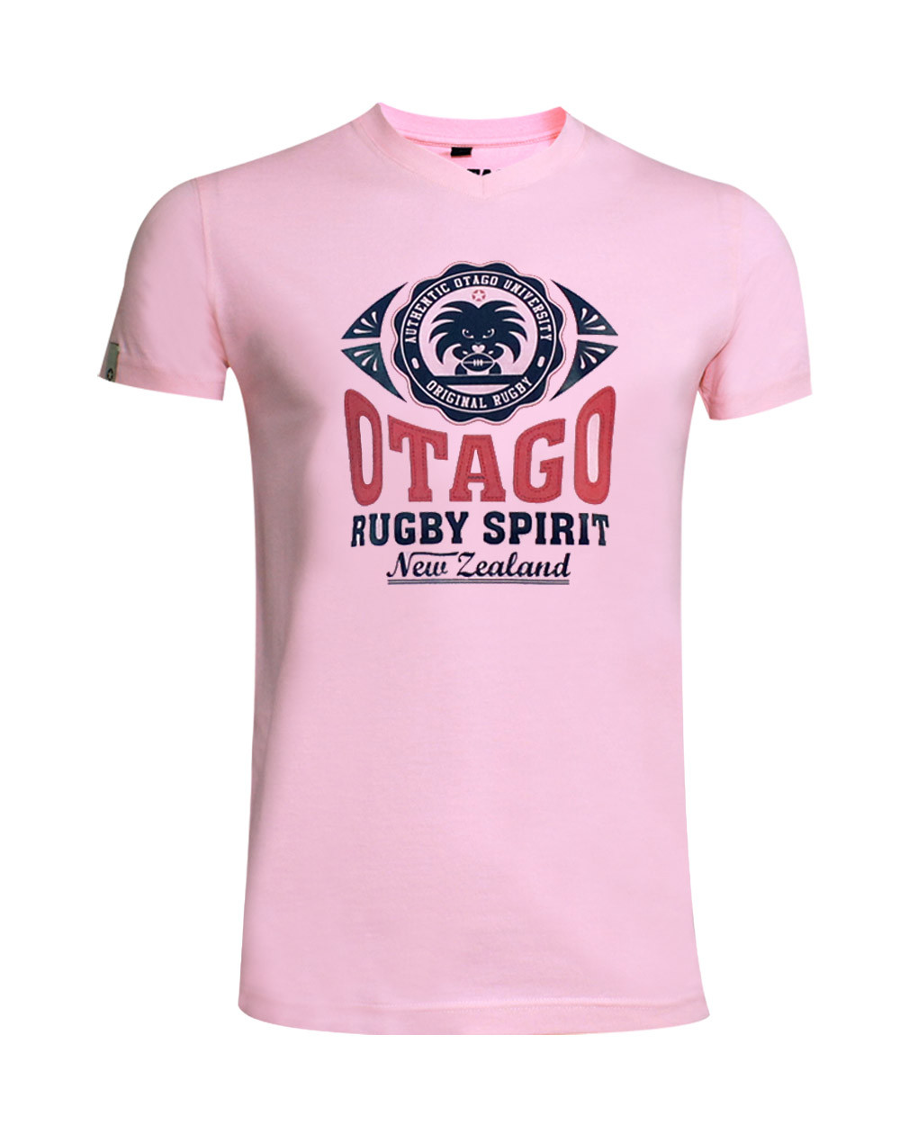 Burns Tee-shirt Everlandy Otago rugby col V rose homme