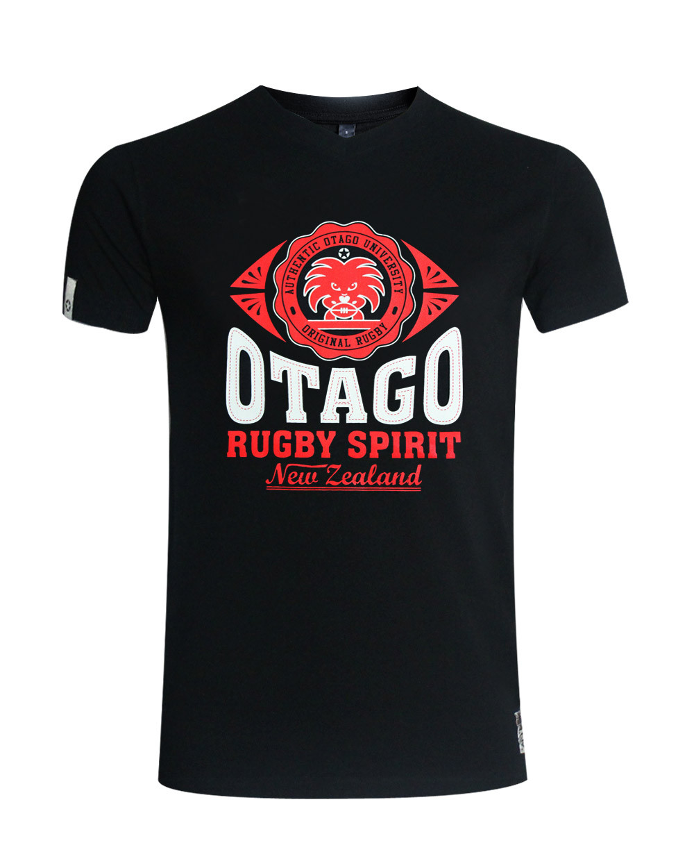 Burns Tee-shirt Everlandy Otago rugby col V noir homme