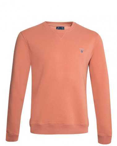 Sweat col rond homme 25PRINTA Otago corail