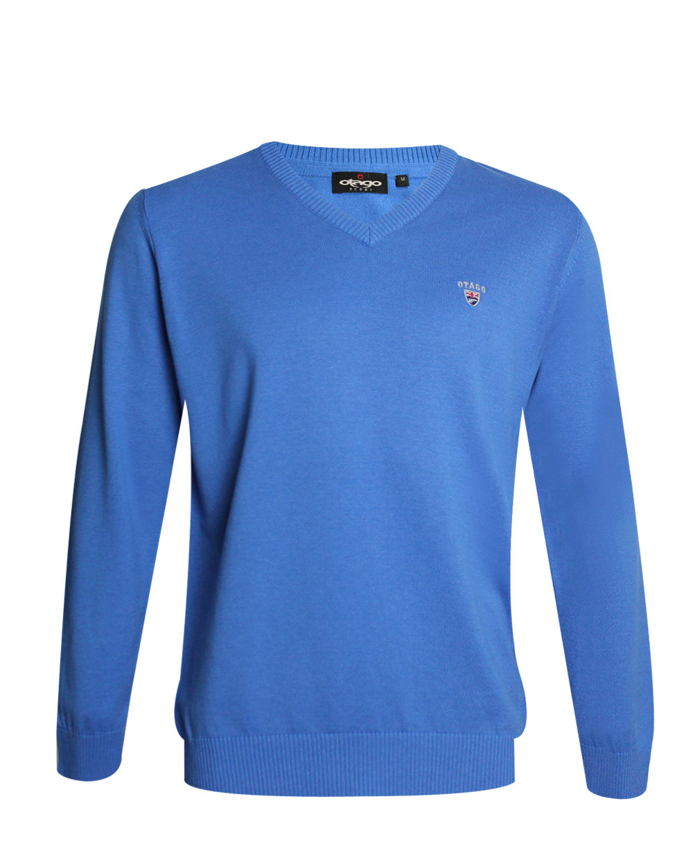 Pull col V homme CARBUN Otago bleu océan