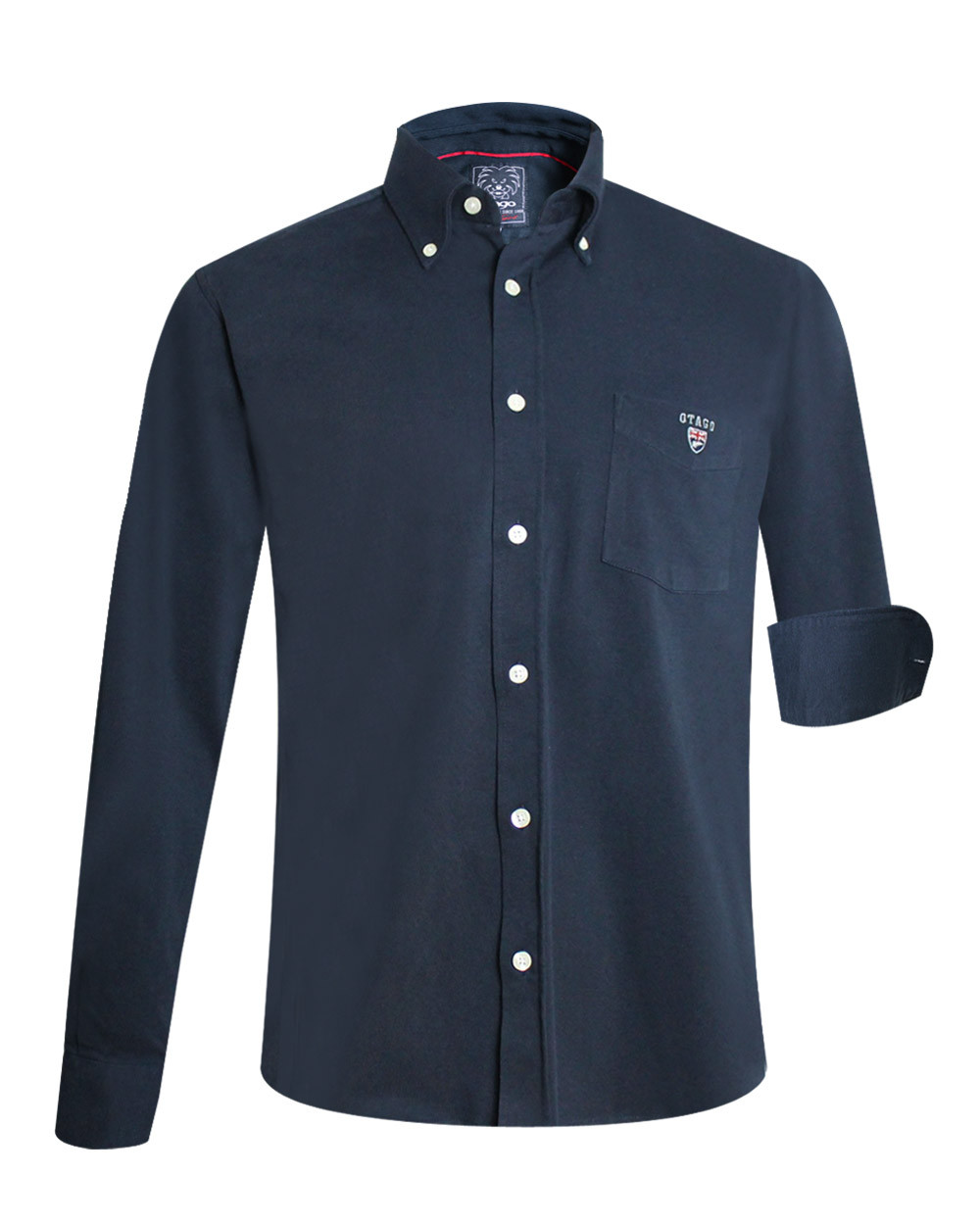 Chemise homme manches longues Dakota Otago rugby bleu marine homme