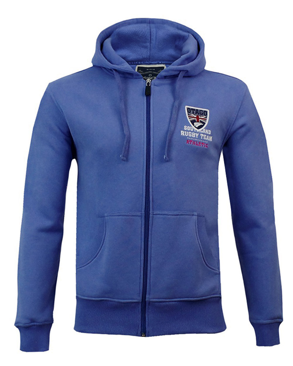 Sweat zip capuche Artax Otago rugby lavande homme