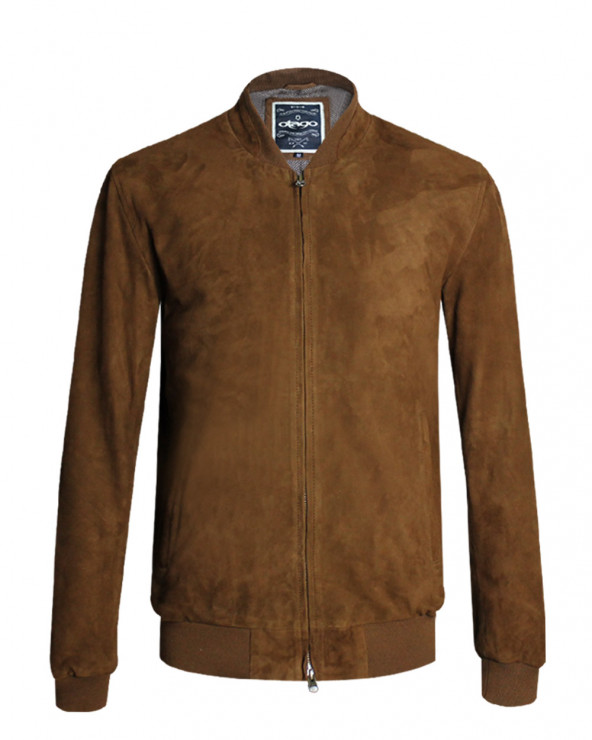 Veste en cuir GOODLIFE Otago marron HOMME